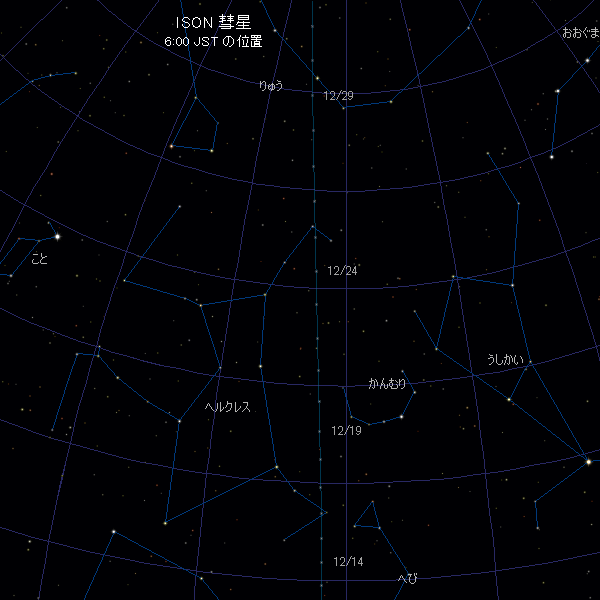 Finding Chart for Comet ISON C/2012
        S1